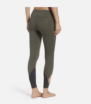 FP Movement Ace Mesh Panel Yoga Leggings in Heathered Green